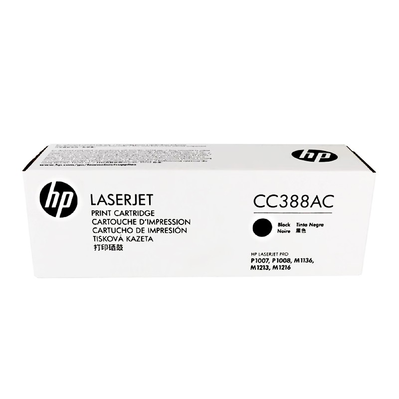 HP/惠普 打印硒鼓 CC388AC 黑色白包/鼓粉一体/1500页 适用机型：HP LaserJet Pro MFP M128fn/M128fw/M126a/M126nw/M128fp/M226dn/M226dw Printer/HP LaserJet M1136/M1213nf/M1216nfh MFP Printer/HP LaserJet Ent M1139/M1219nf Printer/HP LaserJet P1106/P1108 Printer/HP LaserJet P1007/P1008 Printer/HP LaserJet Pro M1218nfs/ 单位:个