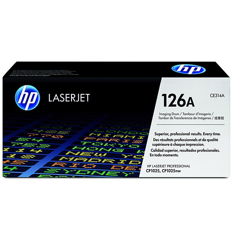 HP/惠普 126A成像鼓 CE314A 鼓粉分离/黑色14000页/彩色7000页 适用机型：HP LaserJet CP1025 Color Printer/HP Color LaserJet CP1025/CP1025nw Printer/HP LaserJet CP1025nw Color Printer/HP Color LaserJet Pro100 M175a MFP Prntr/HP LaserJet Pro 100 M175nw Clr MFP Prntr/HP LaserJet Pro 200 Color MFP M275a (TOPSHOT LJ PRO M275A)/HP Color LaserJet Pro MFP M176n 单位:个