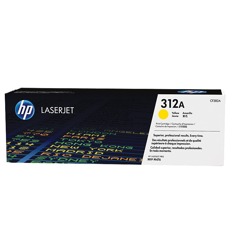 HP/惠普 312A打印硒鼓 CF382A 黄色/鼓粉一体/2700页 适用机型：HP Color LaserJet Pro MFP M476nw Prntr/HP Color LaserJet Pro MFP M476dw Prntr 单位:个