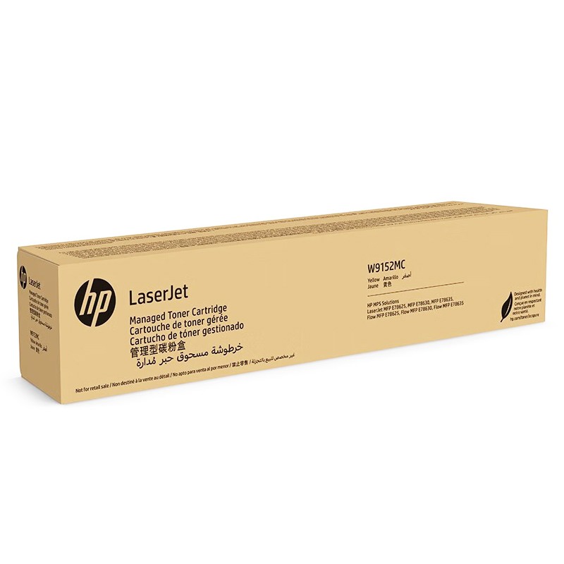 HP/惠普 管理型碳粉盒 W9152MC 黄色/鼓粉分离/24000页 适用机型：HP Color LaserJet Managed MFP E78625dn/E78630dn/E78635dn/HP Color LaserJet Managed Flow MFP E78625z/E78630z/E78635z 单位:个