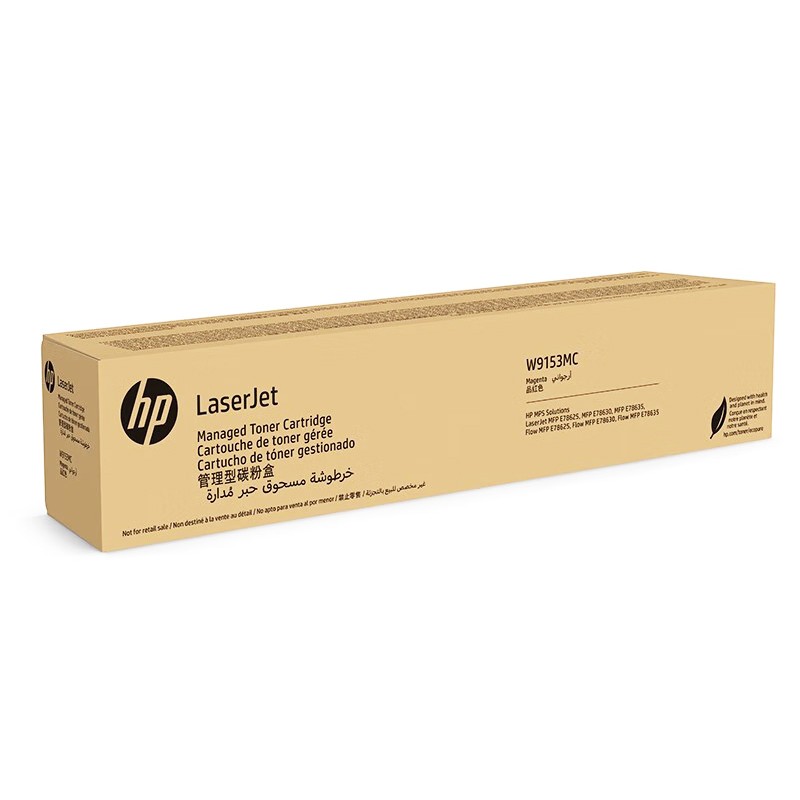HP/惠普 管理型碳粉盒 W9153MC 品红色/鼓粉分离/24000页 适用机型：HP Color LaserJet Managed MFP E78625dn/E78630dn/E78635dn/HP Color LaserJet Managed Flow MFP E78625z/E78630z/E78635z 单位:个