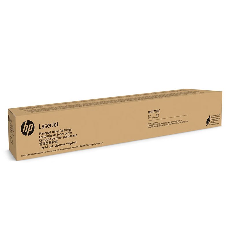 HP/惠普 管理型碳粉盒 W9171MC 青色/鼓粉分离/45000页 适用机型：HP Color LaserJet Managed Flow MFP E87740z/E87750z/E87760z/E87770z/HP Color LaserJet Managed MFP E87740dn/E87750dn/E87760dn/E87770dn 单位:个