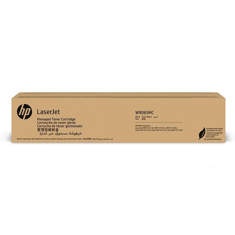 HP/惠普 管理型碳粉盒 W9065MC 黑色/鼓粉分离/48000页 适用机型：HP LaserJet Managed MFP E73130dn/E73135dn/E73140dn/HP LaserJet Managed Flow MFP E73130z/E73135z/E73140z 单位:个