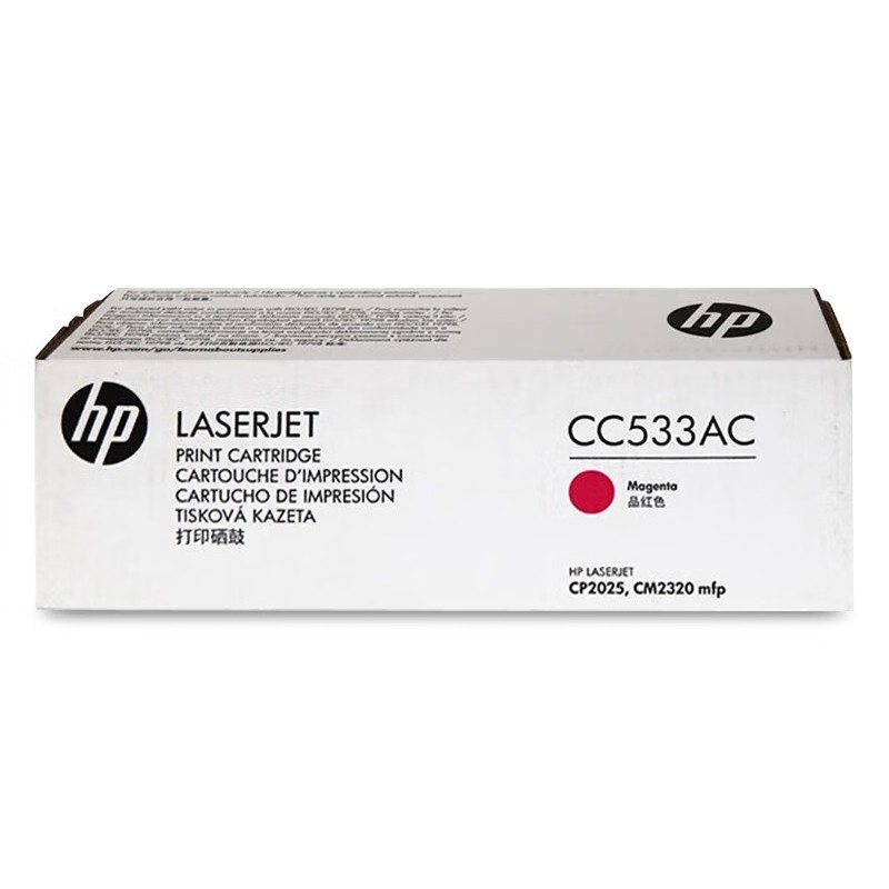 HP/惠普 304AC打印硒鼓 CC533AC 品红色大客户包装/鼓粉一体/2800页 适用机型：HP Color LaserJet CP2025/CP2025n/CP2025dn/CP2025x Printer/HP Color LaserJet CM2320n/CM2320fxi/CM2320nf MFP Printer 单位:个