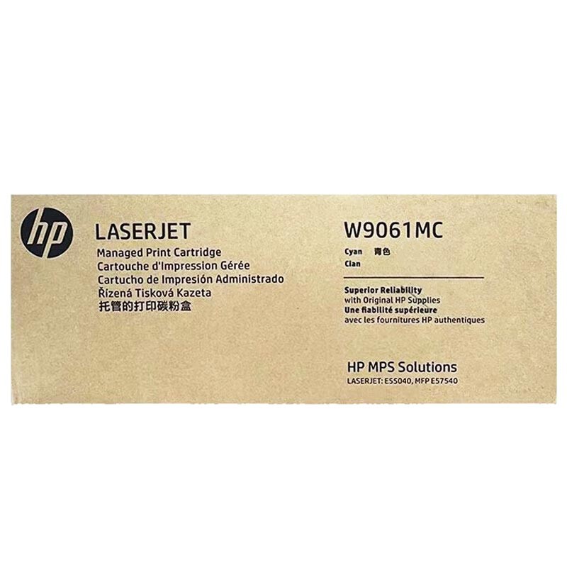 HP/惠普 管理型硒鼓 W9061MC 青色/鼓粉一体/12200页 适用机型：HP Color LaserJet Managed E55040dw/HP Color LaserJet Managed MFP E57540dn/HP Color LaserJet Managed Flow MFP E57540c/HP Color LaserJet Managed E55040dn Prntr 单位:个