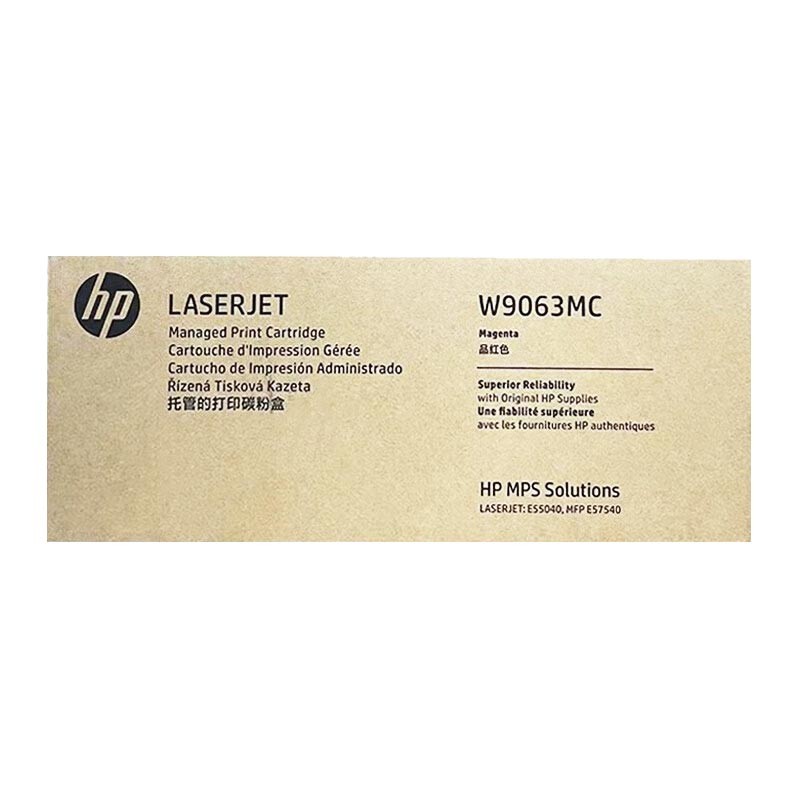 HP/惠普 管理型硒鼓 W9063MC 品红色/鼓粉一体/12200页 适用机型：HP Color LaserJet Managed E55040dw/HP Color LaserJet Managed MFP E57540dn/HP Color LaserJet Managed Flow MFP E57540c/HP Color LaserJet Managed E55040dn Prntr 单位:个
