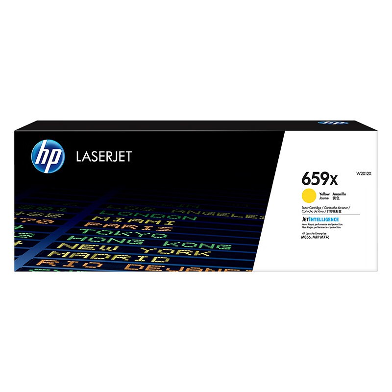 HP/惠普 659X打印碳粉盒 W2012X 黄色/鼓粉分离/29000页 适用机型：HP Color LaserJet Enterprise M856dn/HP Color LaserJet Enterprise MFP M776dn/HP Color LaserJet Enterprise Flow MFP M776z/M776zs 单位:个