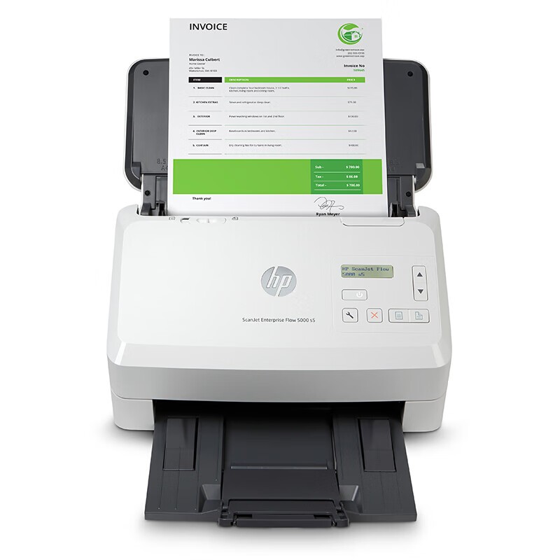 HP/惠普 扫描仪ScanJet Enterprise Flow 5000s5 ScanJet Enterprise Flow 5000s5 6FW00A A4/馈纸式/双面扫描/80页ADF/日负荷7500页/65ppm/USB 单位:个