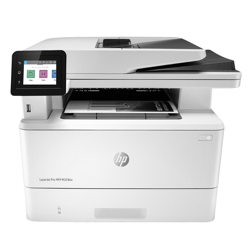 HP/惠普 激光一体机LaserJet Pro M329dw LaserJet Pro M329dw W1A24A A4/黑白/35PPM/打印/复印/扫描/双面/WIFI/月负荷8万页 适用耗材：硒鼓CF277A(3100页)/CF277X(9800页)鼓粉一体 单位:个