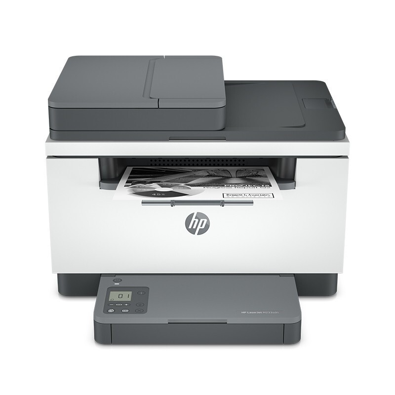 HP/惠普 激光一体机 LaserJet MFP M233sdn LaserJet MFP M233sdn 6GX05A A4/黑白/打印/复印/扫描/29PPM/双面/网络/输稿器/月负荷2万页/耗材单页成本0.38元 适用耗材：硒鼓W1370A(1150页)/W1370X(2600页)鼓粉一体 单位:个