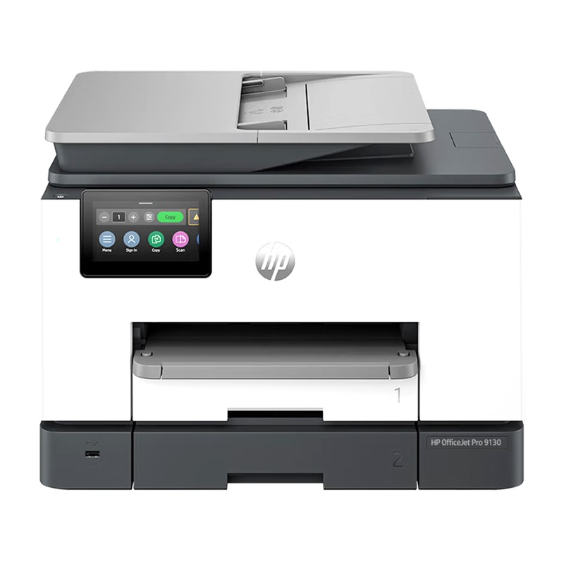 HP/惠普 喷墨一体打印机OfficeJet Pro 9130 OfficeJet Pro 9130 404L6C A4/四色/打印/复印/扫描/传真/25-20PPM/双面/网络/WIFI/输稿器/月负荷3万页 适用耗材：938黑色墨盒4S6X8PA(1250页);938青色墨盒4S6X5PA(800页);938品红色墨盒4S6X6PA(800页);938黄色墨盒4S6X7PA(800页) 单位:个