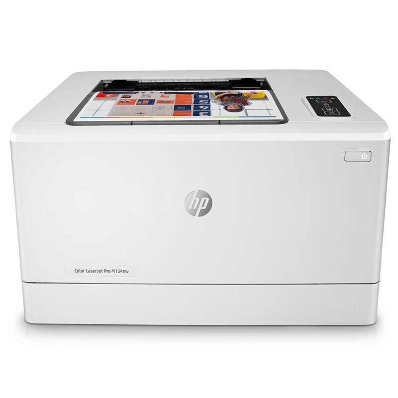 HP/惠普 激光打印机Color LaserJet Pro M154nw Color LaserJet Pro M154nw T6B52A A4/彩色/16-16PPM/网络/WIFI/月负荷3万页 适用耗材：黑色硒鼓CF510A(1100页);青色硒鼓CF511A(900页);黄色硒鼓CF512A(900页);品红色硒鼓CF513A(900页) 单位:个