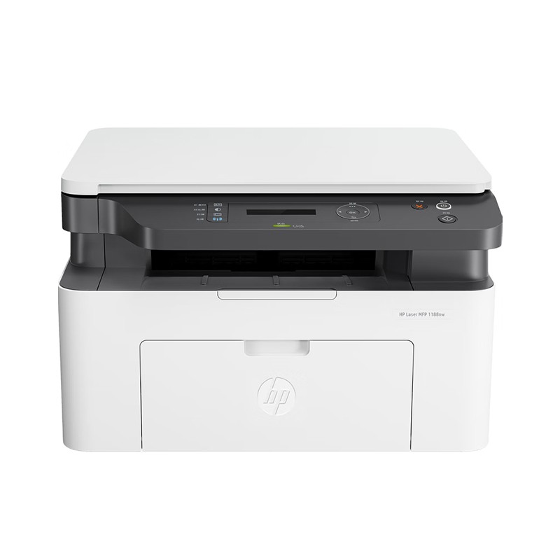HP/惠普 激光一体机Laser MFP 1188nw Laser MFP 1188nw 715A4A A4/黑白/打印/复印/扫描/20PPM/网络/WIFI/月负荷1万页/耗材单页成本0.32元 适用耗材：硒鼓W1660A(1500页)鼓粉一体 单位:个