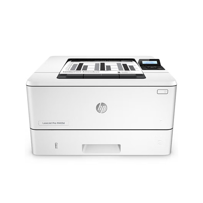 HP/惠普 激光打印机LaserJet M403d LaserJet M403d F6J42A A4/黑白/38PPM/双面/月负荷8万页 适用耗材：硒鼓CF228A(3000页)/CF228X(9200页) 单位:个