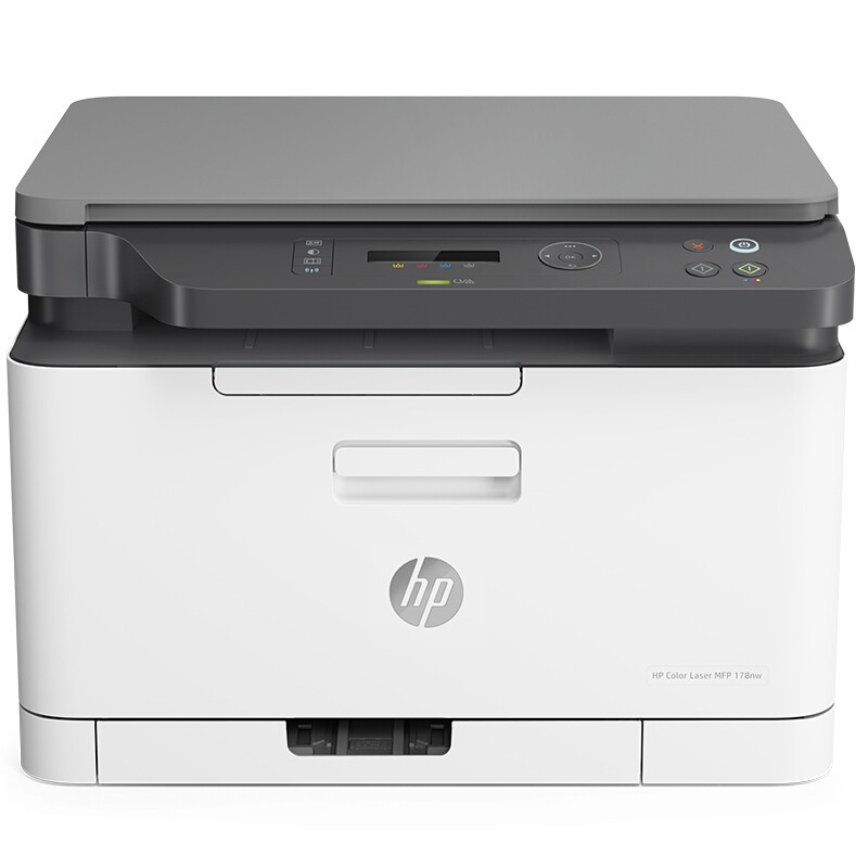 HP/惠普 激光一体机Color Laser MFP 178nw Color Laser MFP 178nw 4ZB96A A4/彩色/18-4PPM/打印/复印/扫描/网络/WIFI/月负荷2万页/耗材单页成本(黑色0.36元/彩色0.57元 适用耗材：墨粉盒W2080A黑色(约1000页)/W2081A青色(约700页)/W2082A黄色(约700页)/W2083A红色(约700页)/W1132A硒鼓(1.6万页) 单位:个