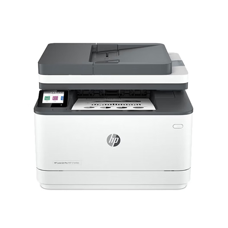 HP/惠普 激光一体机LaserJet Pro MFP 3104fdn LaserJet Pro MFP 3104fdn 3G635A A4/黑白/打印/复印/扫描/传真/33PPM/双面/网络/输稿器/月负荷5万页/耗材单页成本0.34元 适用耗材：硒鼓W1460A(1700页)/W1460X(3800页)鼓粉一体 单位:个