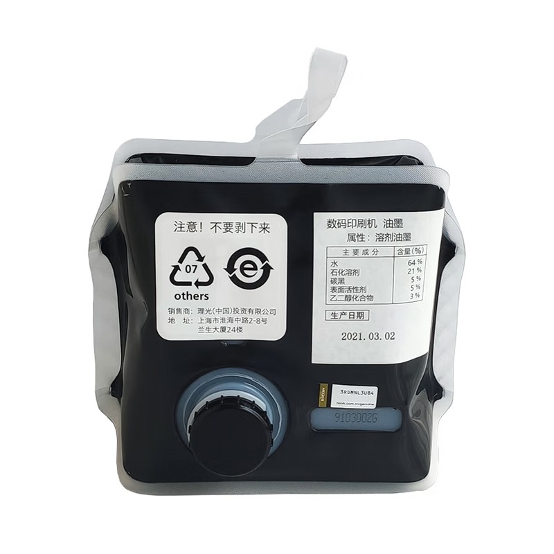 RICOH/理光 501油墨 893557 黑色/每袋1000ml/每盒6袋 适用机型：DD5440C/DD5441C/DD5450C/DD5451C 单位:个