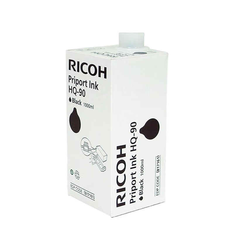 RICOH/理光 HQ-90油墨 817161 黑色/每瓶1000ml/每盒5瓶 适用机型：HQ9000 单位:个