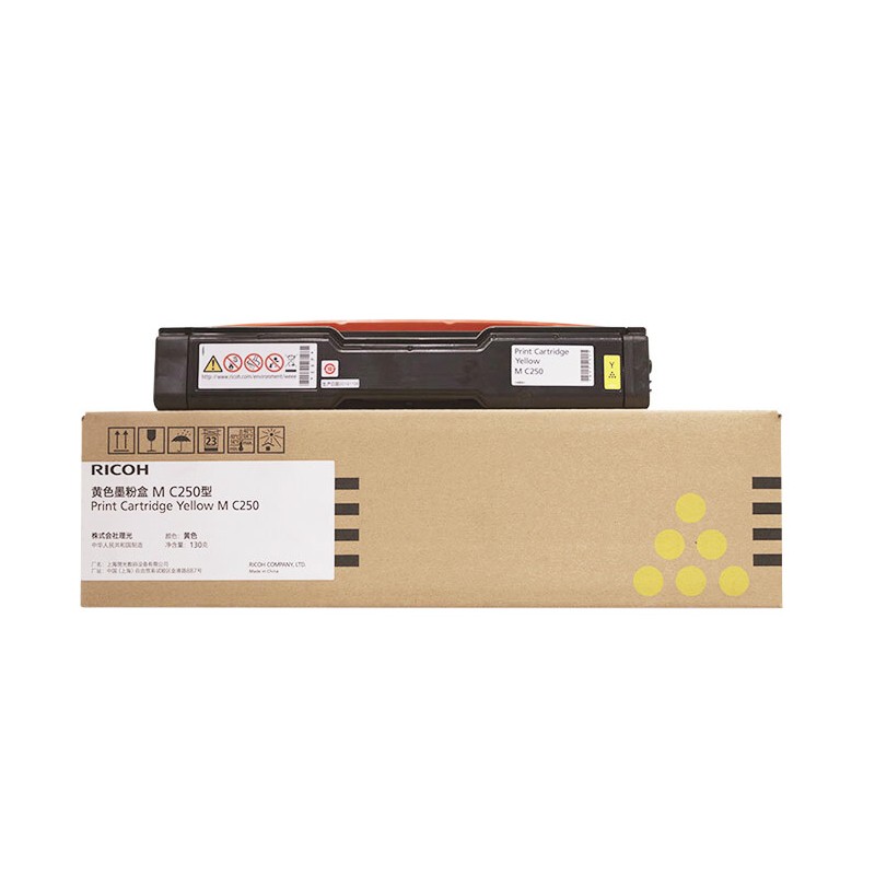 RICOH/理光 墨粉MC250型 408363 黄色/2300页/鼓粉一体 适用机型：MC250FWB/PC300W 单位:个