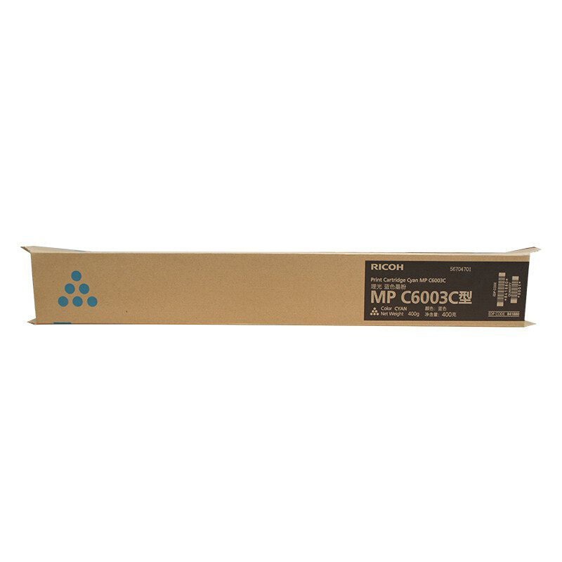 RICOH/理光 墨粉盒MPC6003C型 841880 蓝色/2.25万页/400g 适用机型：MPC4503SP/MPC5503SP/MPC6003SP/MPC4504SP/MPC6004SP/MPC4504exSP/MPC6004exSP 单位:个