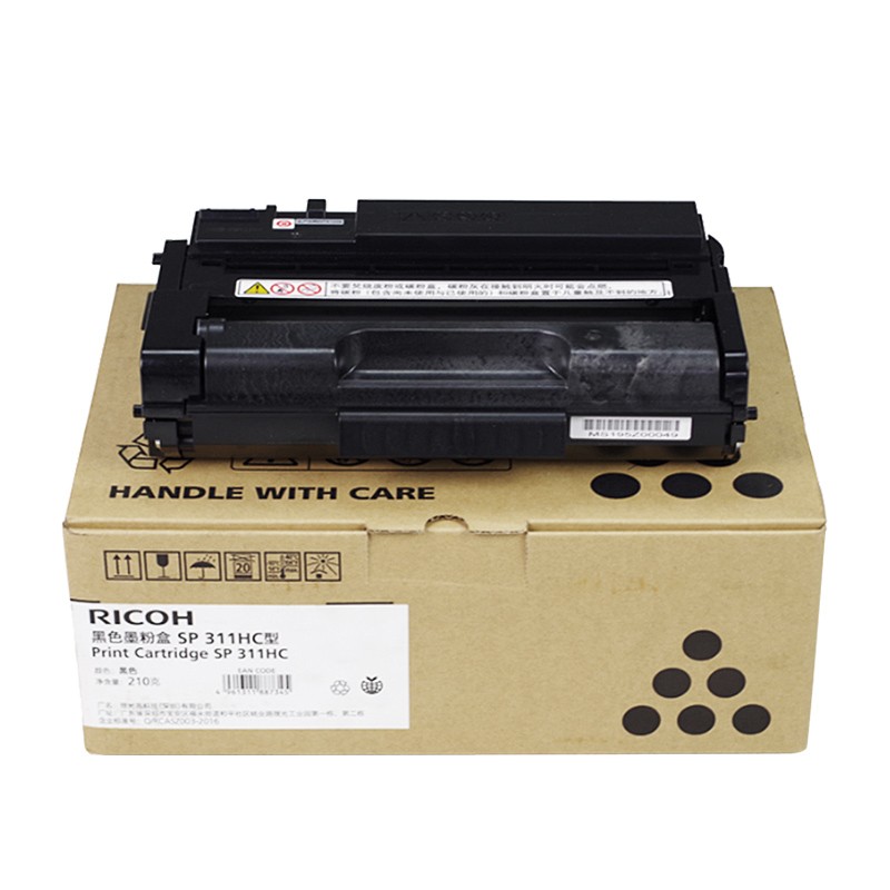 RICOH/理光 墨粉盒SP311HC型 407495 黑色/6400页/鼓粉一体 适用机型：SP310DNw/SP310SFNw/SP320DN/SP320SN/SP320SFN/SP325DNw/SP325SNw/SP325SFNw 单位:个