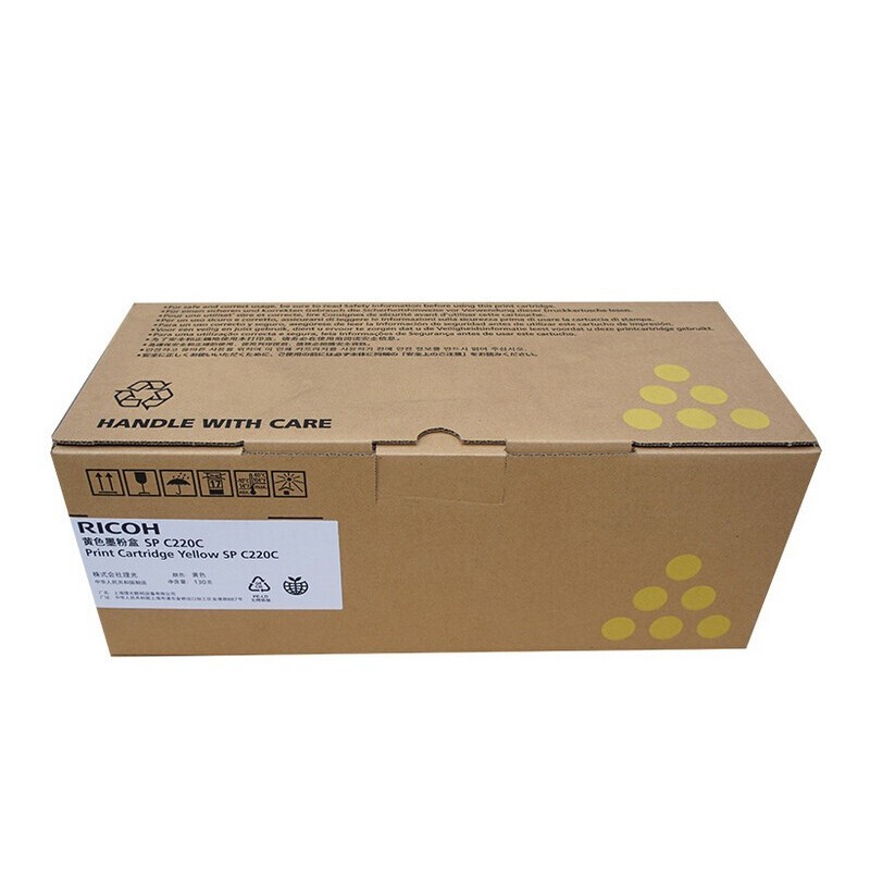 RICOH/理光 墨粉盒SPC220C 406210 黄色/2300页/鼓粉一体 适用机型：SPC220/SPC220N/SPC222DN/SPC220S/SPC221SF/SPC240DN/SPC221S 单位:个