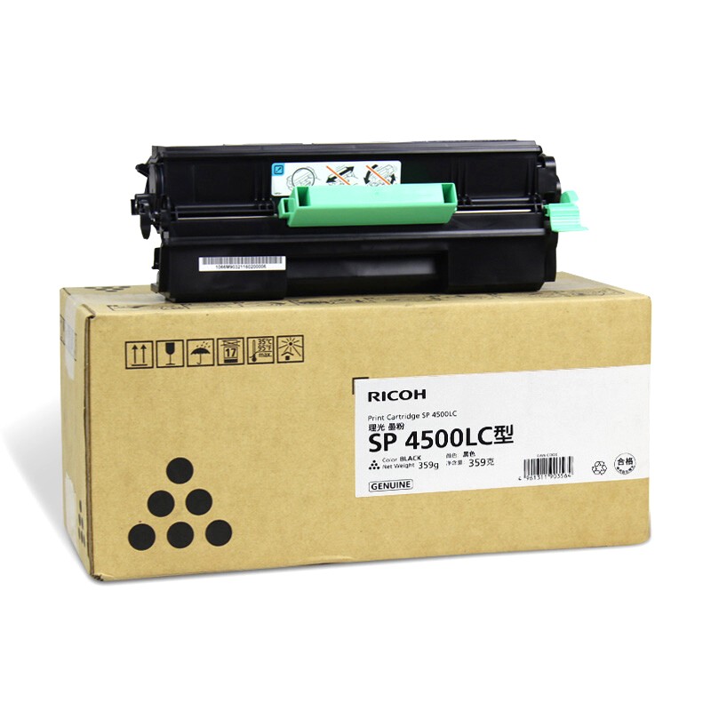 RICOH/理光 墨粉盒SP4500LC 407322 黑色/3000页 适用机型：SP3600DN/SP3610SF/SP4510DN/SP4510SF 单位:个