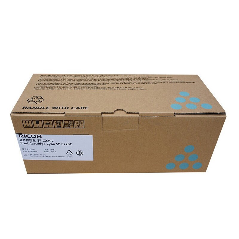 RICOH/理光 墨粉盒SPC220C 406208 蓝色/2300页/鼓粉一体 适用机型：SPC220/SPC220N/SPC222DN/SPC220S/SPC221SF/SPC240DN/SPC221S 单位:个