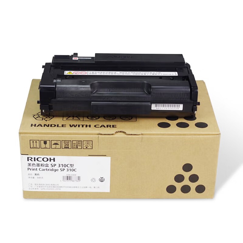 RICOH/理光 墨粉盒SP-310C型 407493 黑色/3500页/鼓粉一体 适用机型：SP310SFN/SP310DN/SP312DNW/SP312SFNW 单位:个
