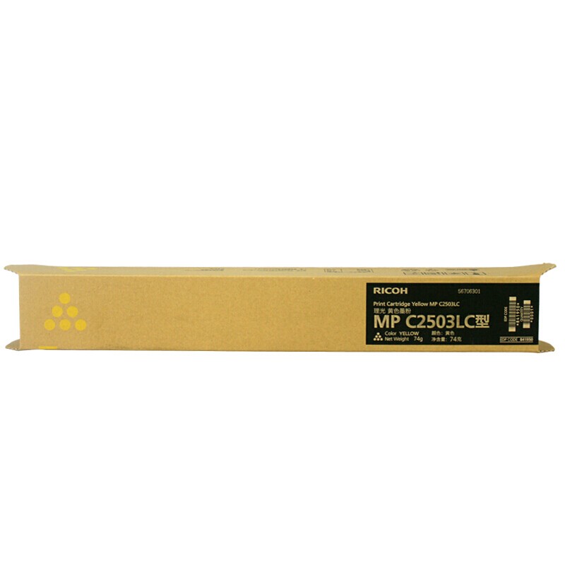 RICOH/理光 墨粉盒MPC2503LC型 841950 黄色/3000页/74g 适用机型：MPC2003SP/MPC2503SP/MPC2004SP/MPC2504SP/MPC2004exSP/MPC2504exSP/IMC2000/IMC2500/MPC2011sp 单位:个