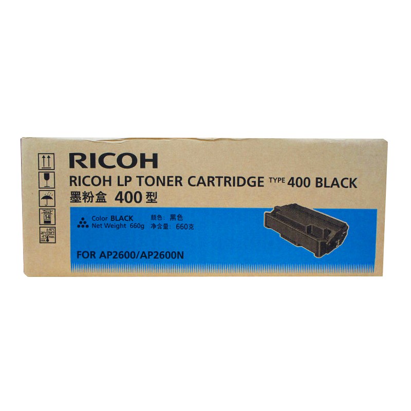 RICOH/理光 墨粉盒400型 400735 黑色/2万页 适用机型：AP600L/AP2600/600/600N/AP600LU 单位:个