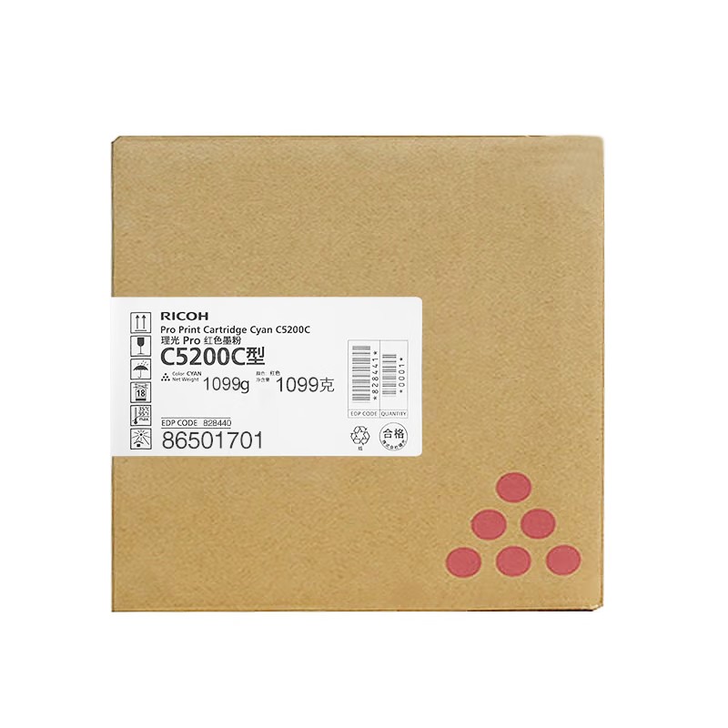 RICOH/理光 墨粉盒C5200C型 828440 红色/3万页 适用机型：Proc5200s/ProC5210s 单位:个