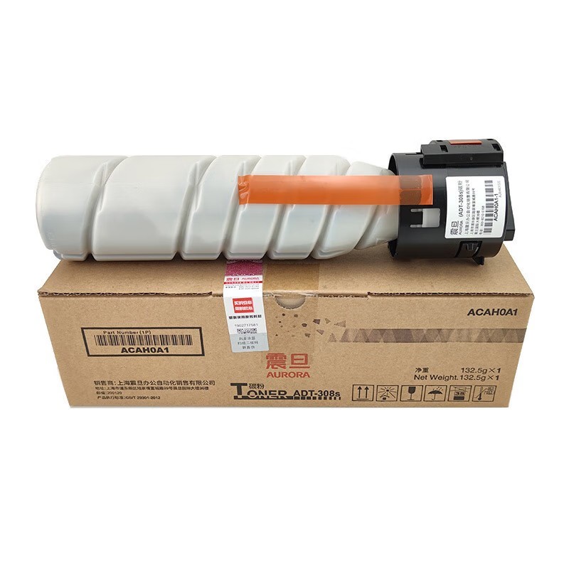 AURORA/震旦 复印碳粉 ADT-308s 黑色/5400页/132.5g 单位:个