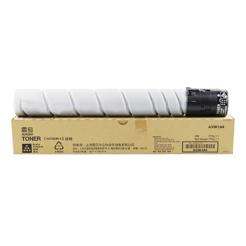 AURORA/震旦 复印碳粉 ADT-223K-L 黑色/1万页 单位:个
