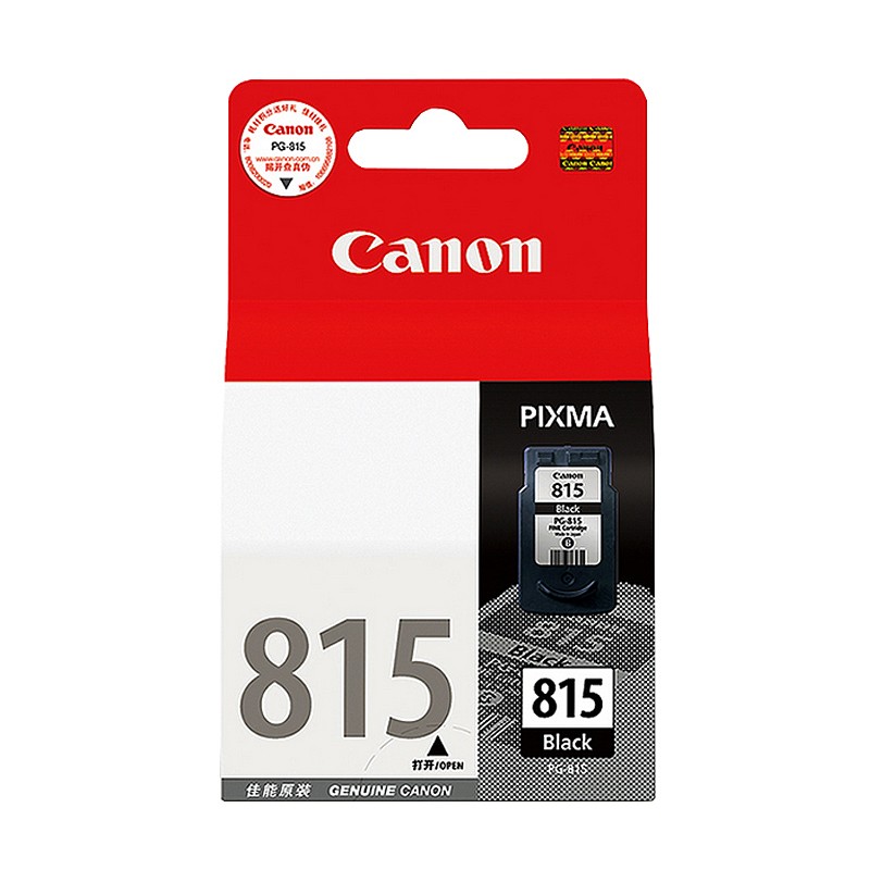 CANON/佳能 墨盒 PG-815 黑色/9ml/220页 适用机型：iP2780/IP2788/MP236/MP288/MP498/MP259/MX428/MX418/MX368/MX358/MX348/IP2700 单位:个