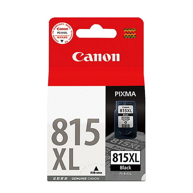 CANON/佳能 墨盒 PG-815XL 黑色/15ml/400页 适用机型：iP2780/IP2788/MP236/MP288/MP498/MP259/MX428/MX418/MX368/MX358/MX348 单位:个