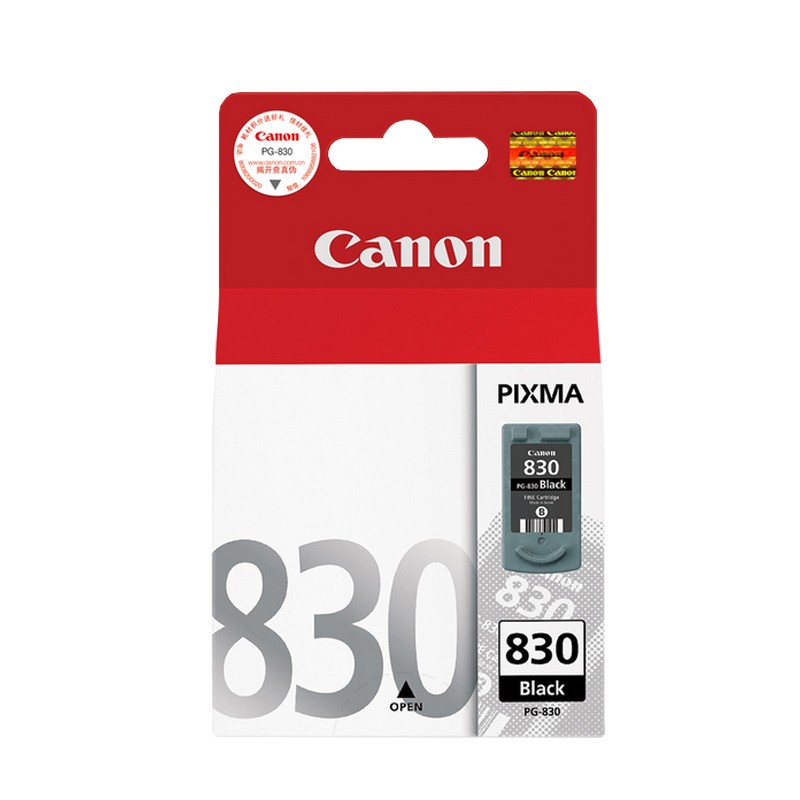 CANON/佳能 墨盒 PG-830 黑色/220页 适用机型：iP1180/iP1980/iP2680/MP198/MX318/MX308 单位:个