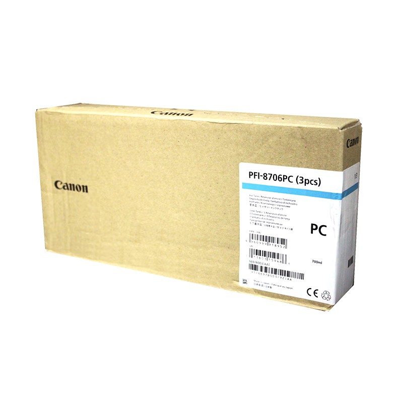 CANON/佳能 墨盒 PFI-8706PC 浅青色/700ML 适用机型：IPF8410/IPF8410S 单位:个