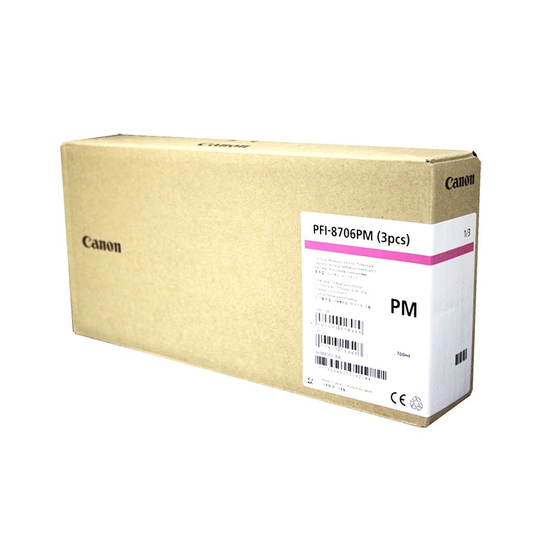 CANON/佳能 墨盒 PFI-8706PM 浅红色/700ML 适用机型：IPF8410/IPF8410S 单位:个