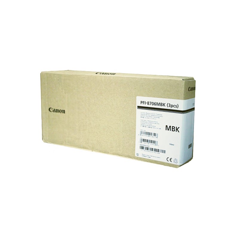 CANON/佳能 墨盒 PFI-8706MBK 粗面黑/700ML 适用机型：IPF8410/IPF8410S 单位:个