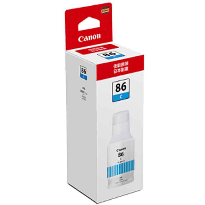 CANON/佳能 墨水 GI-86C 青色/135ml/14000页 适用机型：GX6080/GX7080/GX4080/GX3080/GX5080/GX6580/GX5580/GX7180/GX6180/GX5180 单位:个