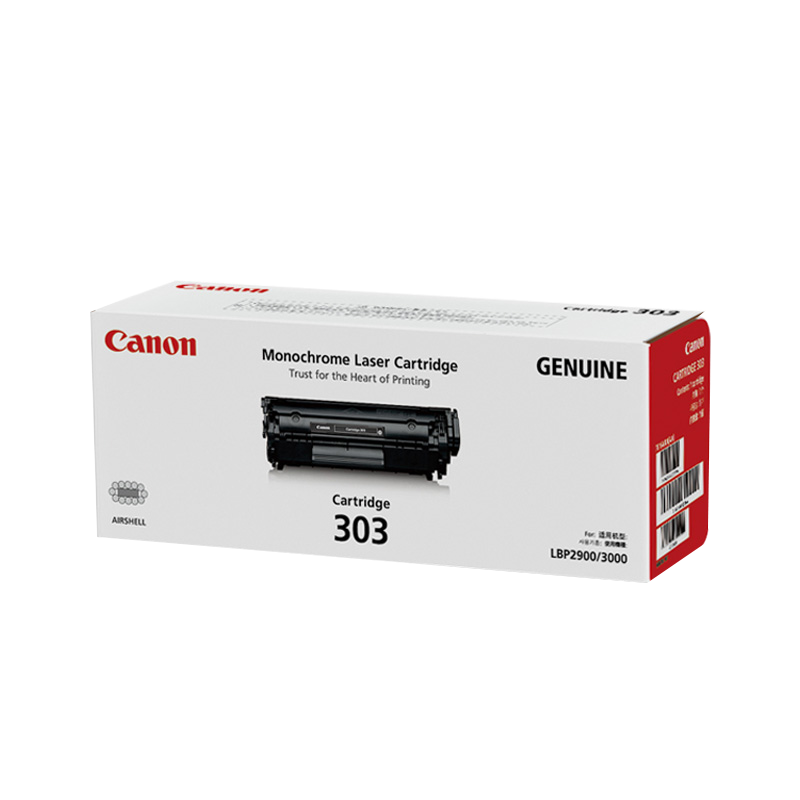 CANON/佳能 硒鼓 CRG-303 黑色/2000页 适用机型：LBP2900/LBP2900+/LBP3000/L11121e 单位:个