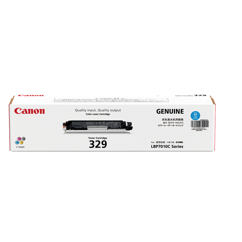 CANON/佳能 硒鼓 CRG-329C 青色/1000页 适用机型：LBP7018C/LBP7010C 单位:个