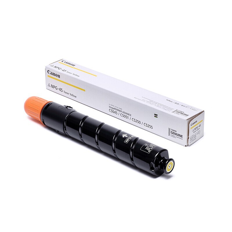 CANON/佳能 墨粉 NPG-45 TONER Y 黄色/3.8万页 适用机型：iR-ADVC5045/iR-ADVC5051/iR-ADVC5250/iR-ADVC5255 单位:个