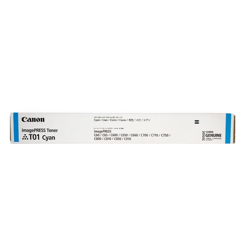 CANON/佳能 墨粉 T01 C 青色/3.95万页/1040g 适用机型：CanonC60/C65/C600/C650/C700/C710/C750/C800/C810/C850/C910/V800/V900/V700 单位:个
