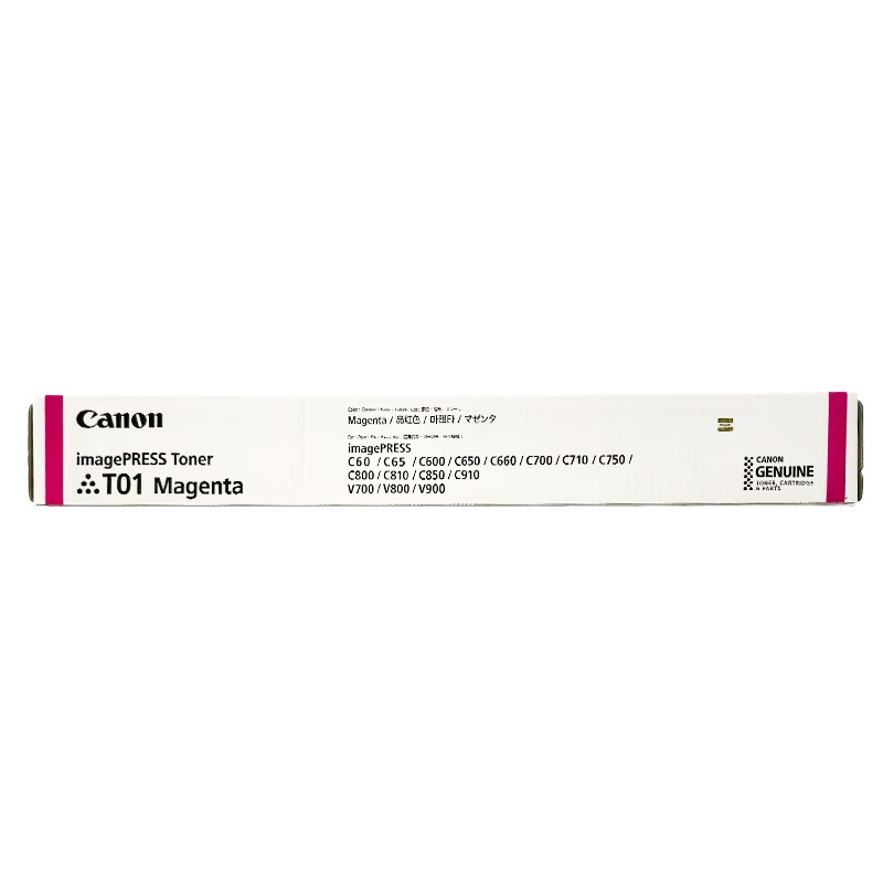 CANON/佳能 墨粉 T01 M 品红色/3.95万页/1040g 适用机型：CanonC60/C65/C600/C650/C700/C710/C750/C800/C810/C850/C910/V800/V900/V700 单位:个