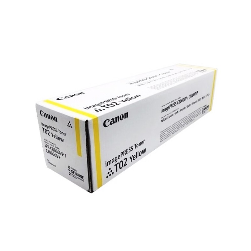 CANON/佳能 墨粉 T02 Y 黄色/6.4万页/1606g 适用机型：CanonC8000VP/C9010VP/C10000VP/C10010VP 单位:个