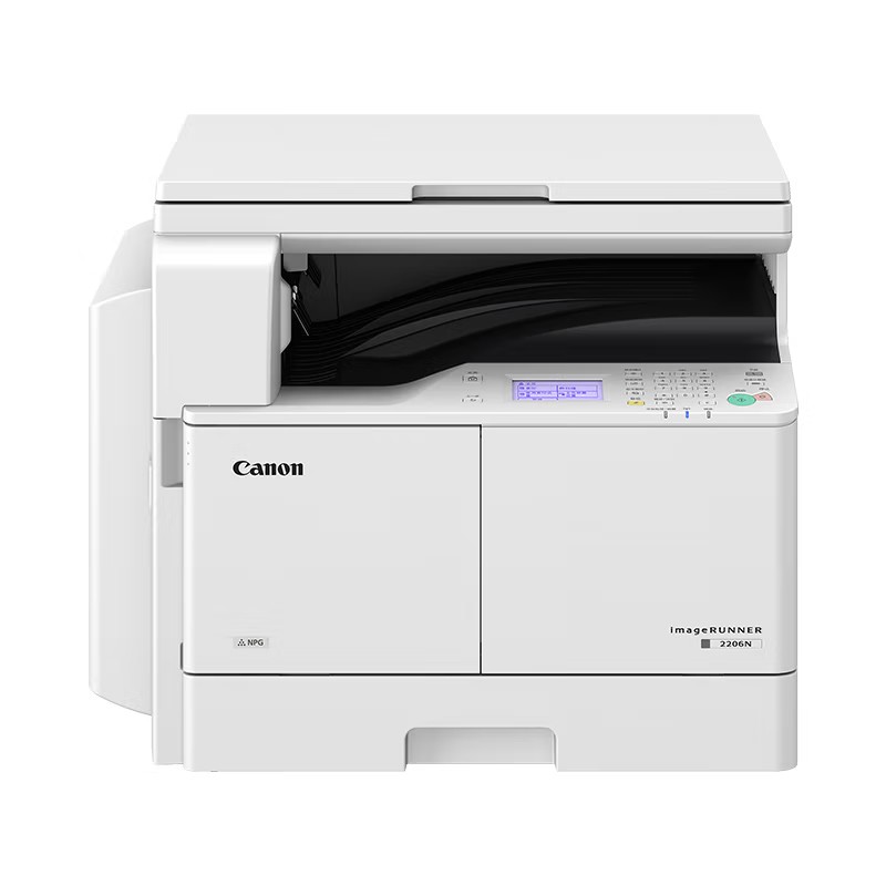 CANON/佳能 激光数码打印机 iR2206N A3/黑白/22PPM/打印/复印/扫描/网络/WIFI/耗材单页成本0.05元 适用耗材：墨粉NPG-59E TONER(5200页)/NPG-59 TONER(1.02万页);套鼓NPG-59 DRUM UNIT(6.69万页) 单位:个