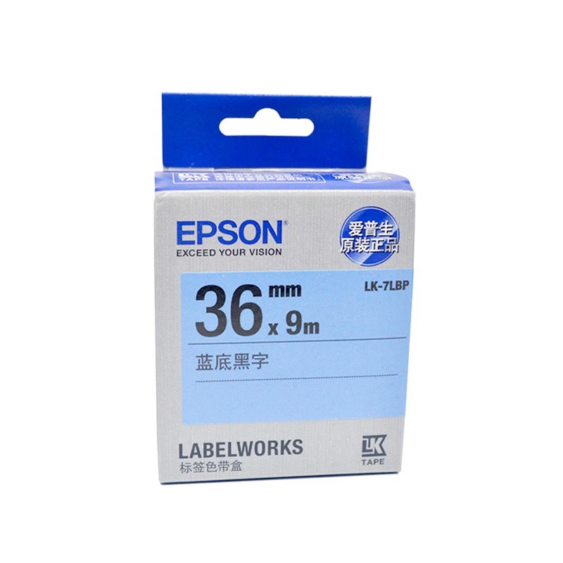 EPSON/爱普生 标签色带 LK-7LBP 36mm/黄底黑字 单位:个