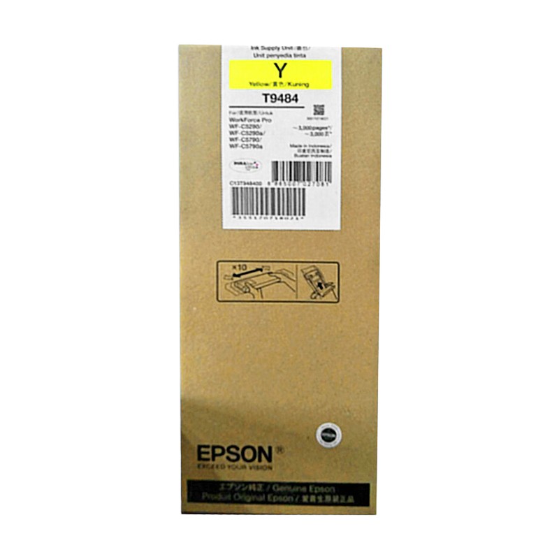 EPSON/爱普生 墨盒 T9484 黄色/3000页 适用机型：WF-C5290a/C5790a 单位:个